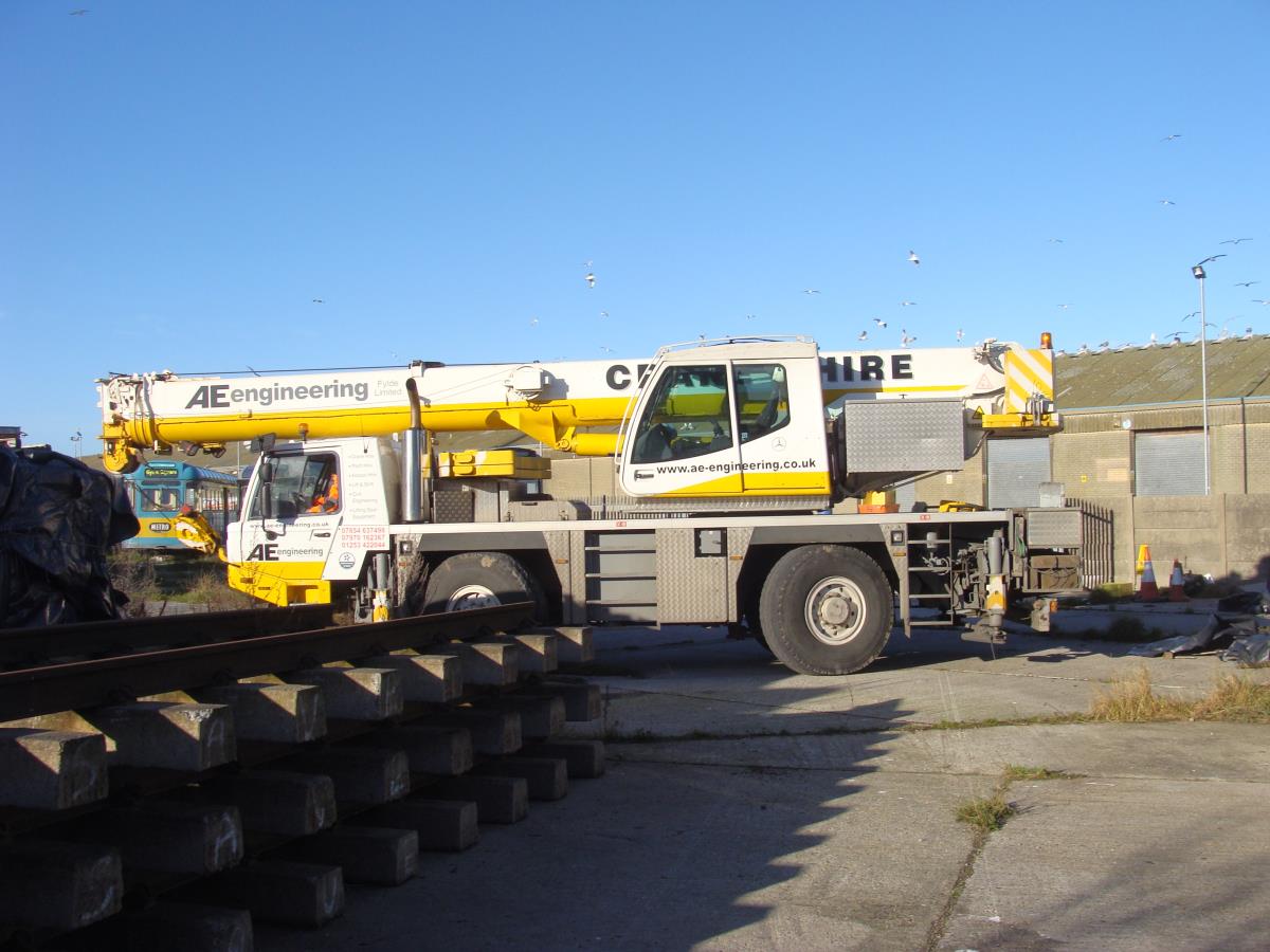 The A E Engineering crane at the Tram Preservation Society depot