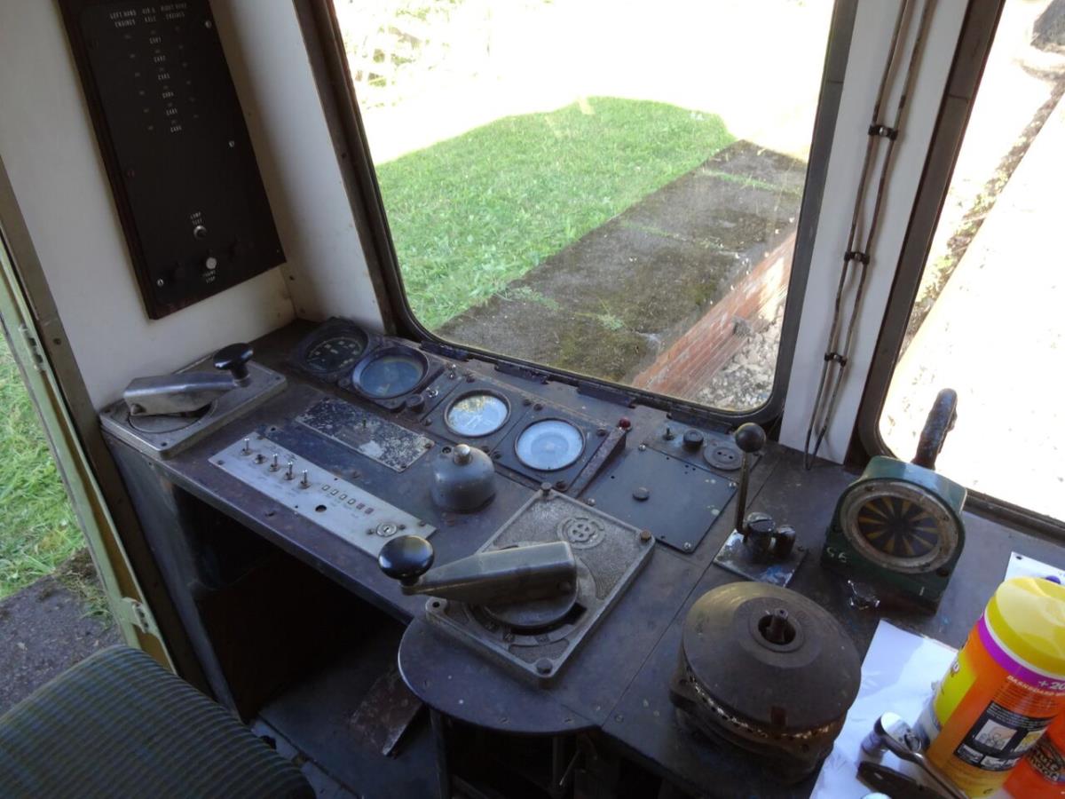 The cab interior