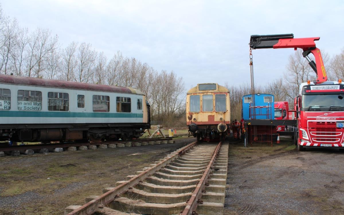 M56484 manoeuvred into position