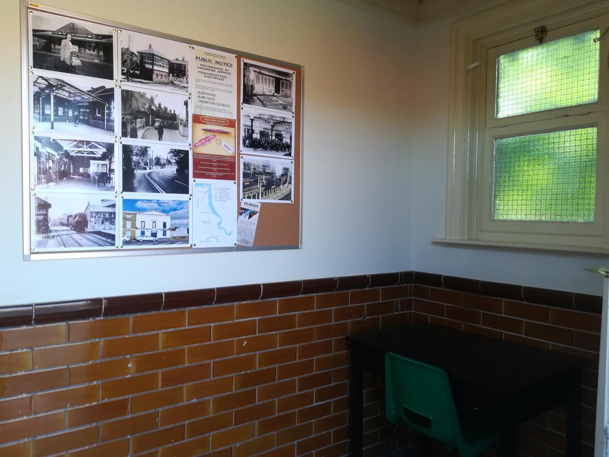 Interior shot of the ticket office refurbishment.