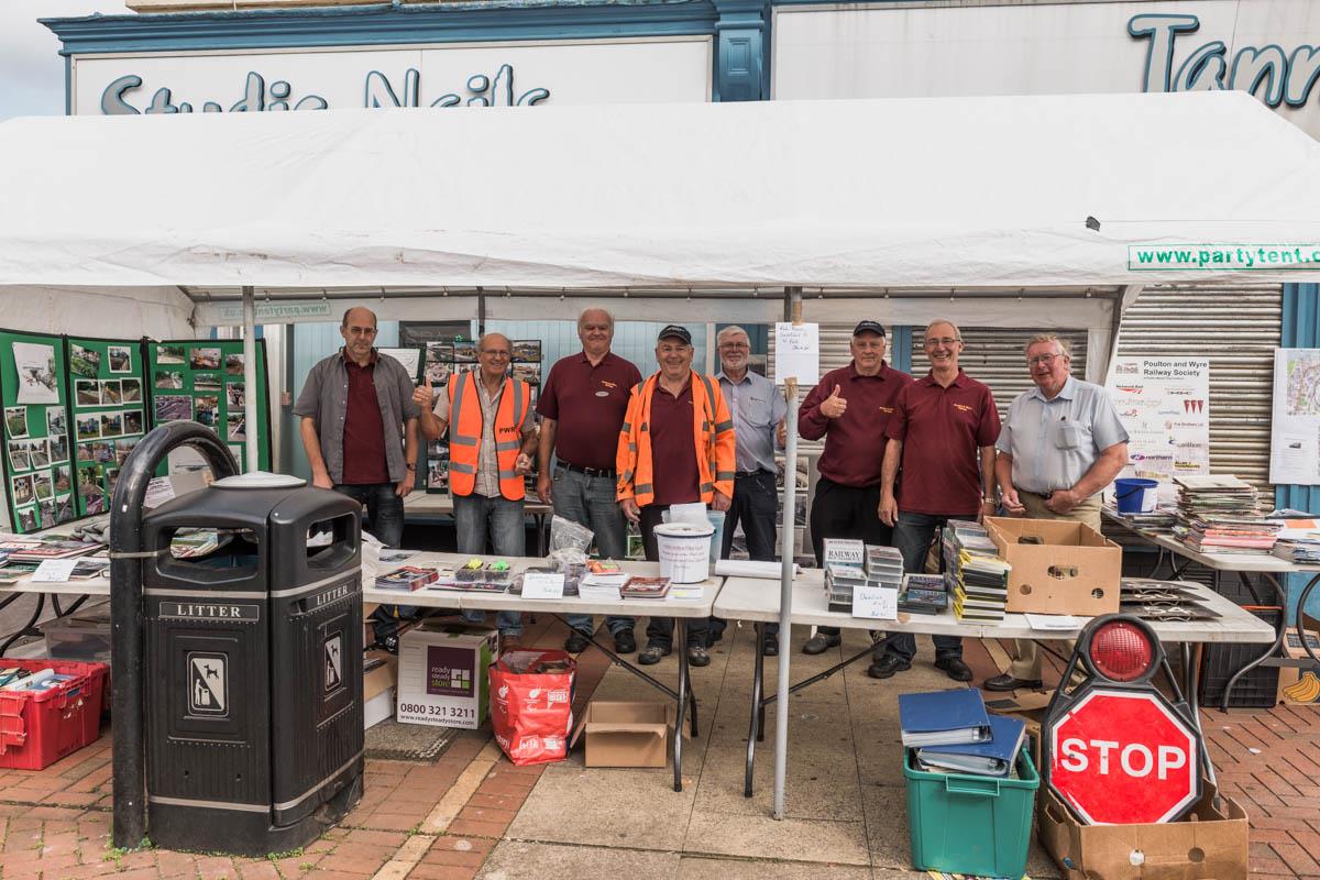 The team at the PWRS Tram Sunday stall.